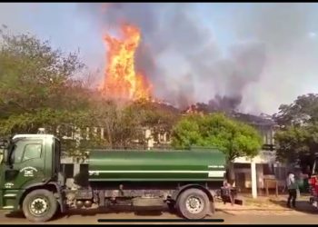 Incendio del hotel: el fuego comenzó en una comunidad que iba a cortar la ruta 81