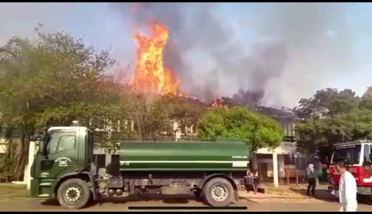 Incendio del hotel: el fuego comenzó en una comunidad que iba a cortar la ruta 81