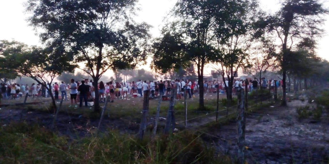 Hicieron fiesta privada para 3.000 personas y quisieron coimear a los policías