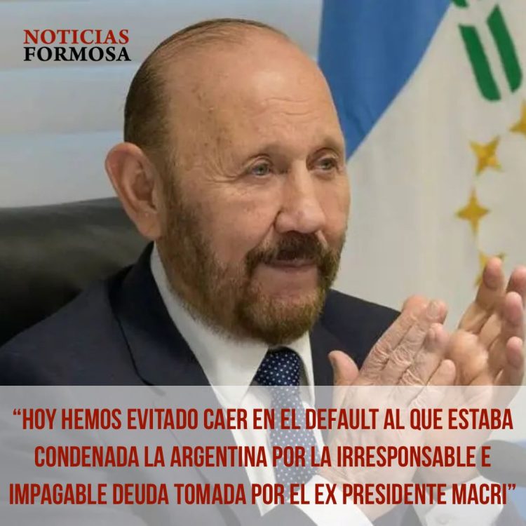 Insfrán celebró el acuerdo de Alberto Fernández con el FMI y criticó a Macri