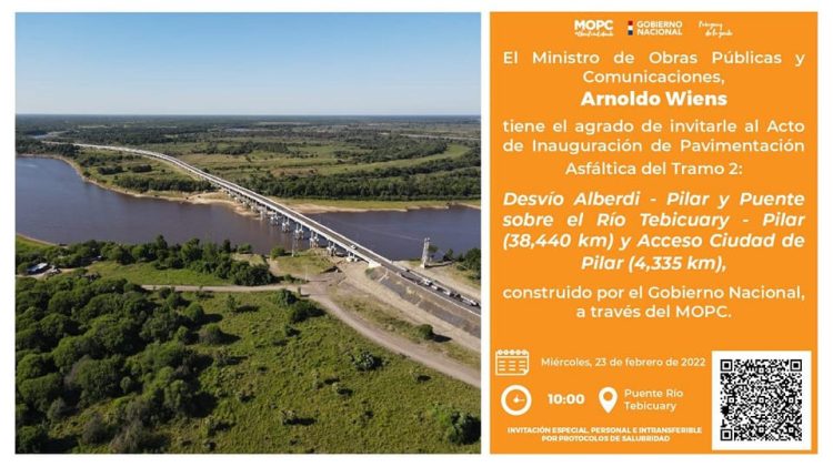 Paraguay conecta con pavimento a Pilar y Asunción