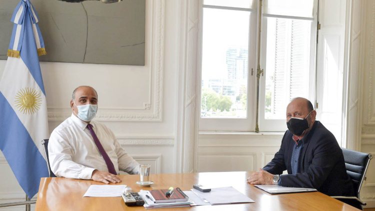 El jefe de Gabinete Juan Manzur recibió al gobernador Insfrán en Buenos Aires