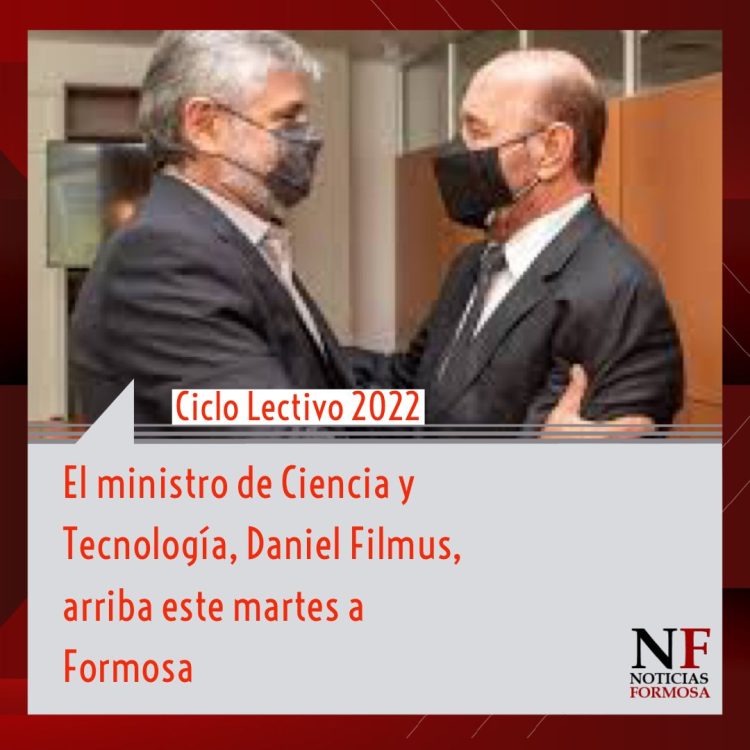 Ministro Filmus confirmó a NF que este miércoles llega a Formosa