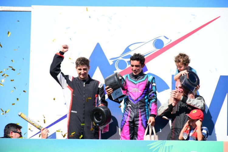 Elías Benseñor logró el podio en el campeonato misionero de karting