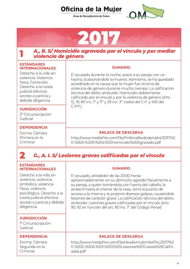 Dieron a conocer el primer registro de sentencias con perspectiva de género