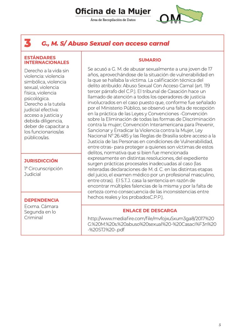 Dieron a conocer el primer registro de sentencias con perspectiva de género
