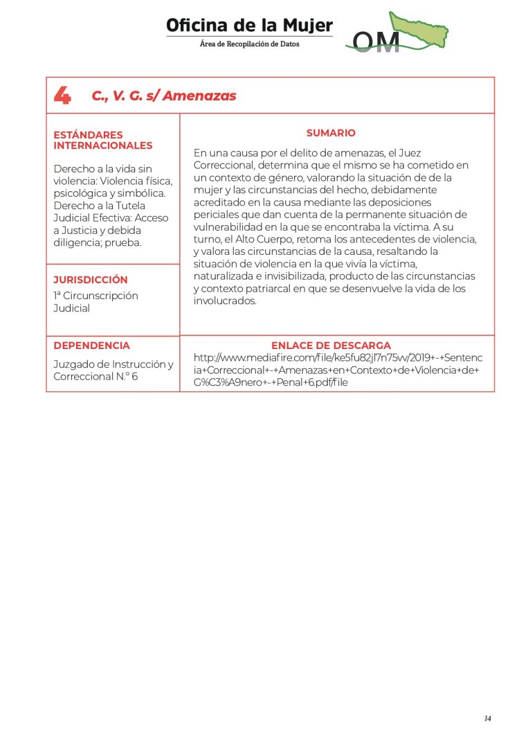 Dieron a conocer el primer registro de sentencias con perspectiva de género