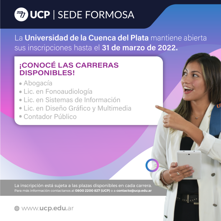 La UCP extendió el plazo de inscripción a sus carreras de grado
