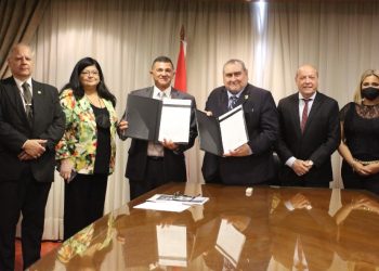 El ministro Alucín firmó convenio de cooperación con la Corte Suprema de Paraguay