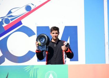 Elías Benseñor logró el podio en el campeonato misionero de karting