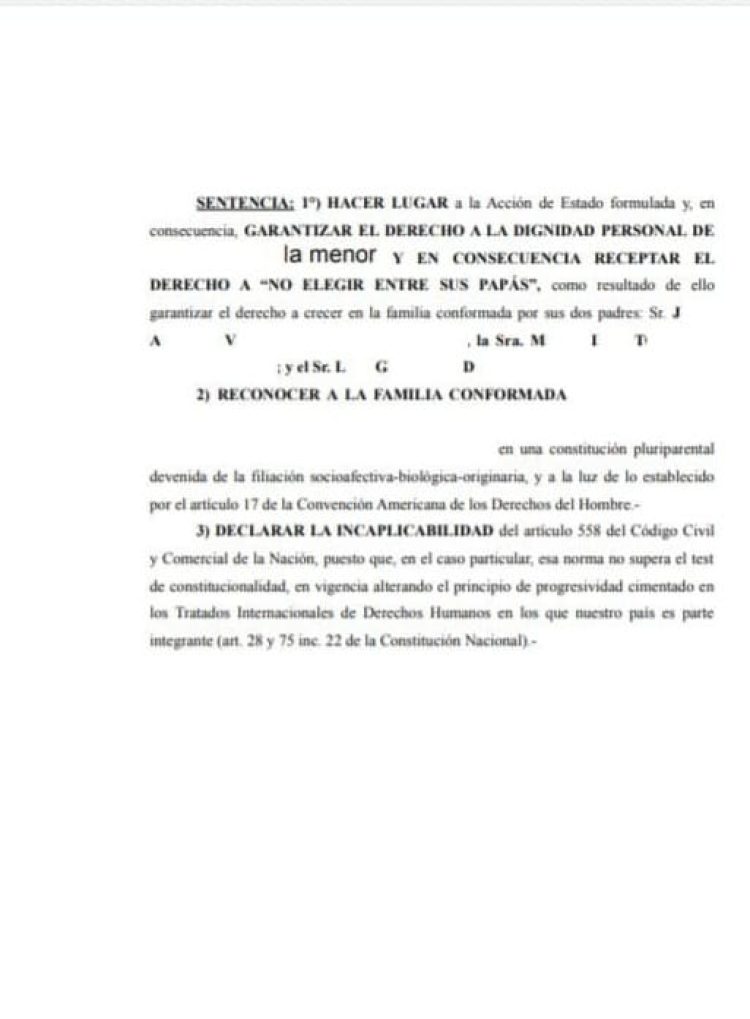 Inédito fallo judicial: menor tendrá los apellidos de dos padres, el biológico y el afectivo