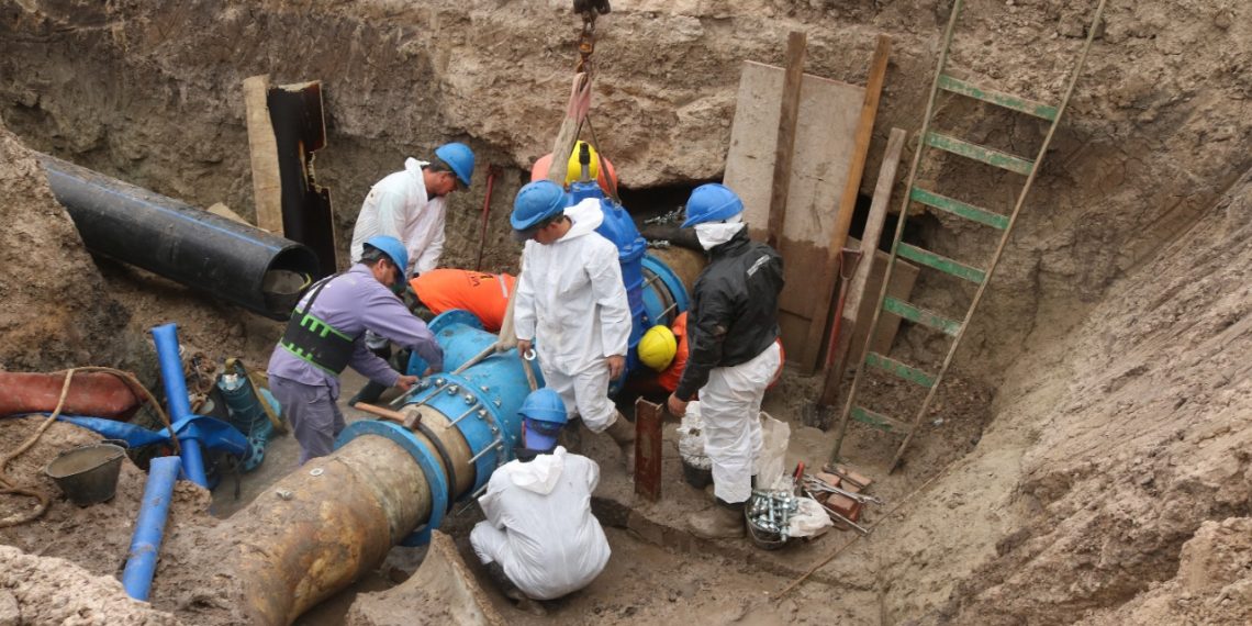 Por mantenimiento, no habrá servicio de agua potable en el barrio 12 de Octubre