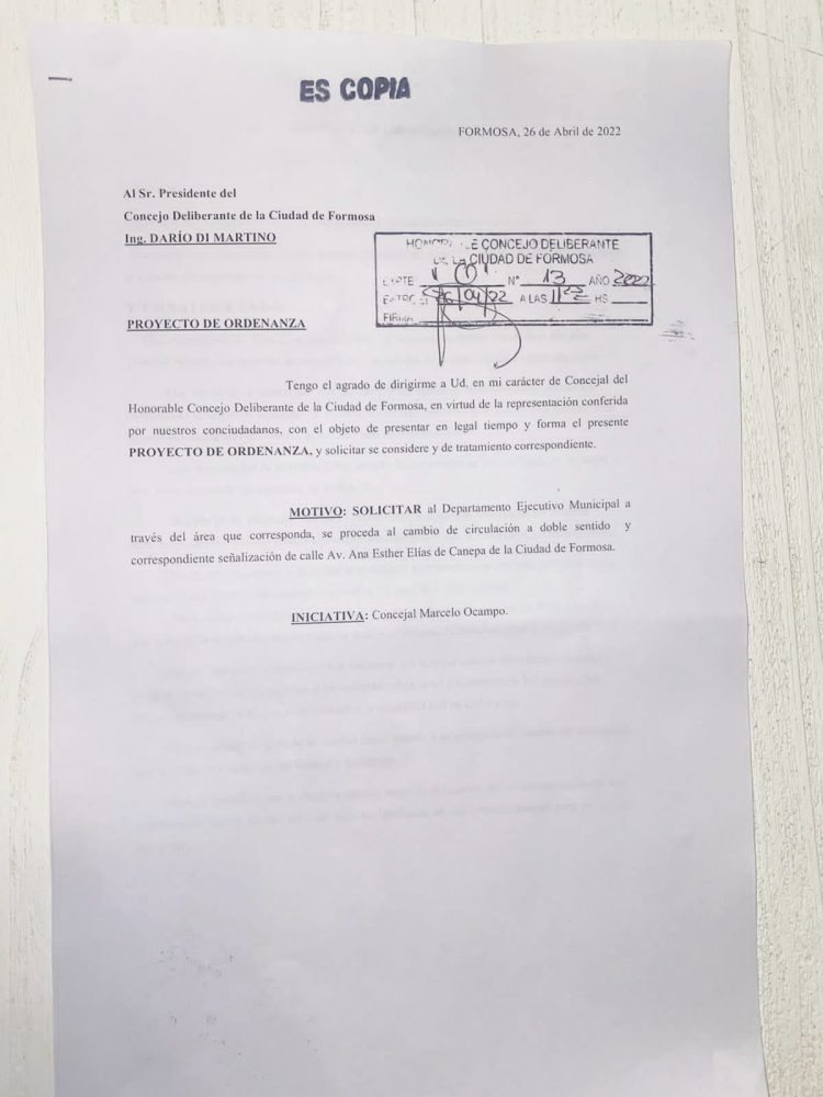 El concejal Ocampo presentó dos proyectos ante crisis de acceso al Hospital Distrital N° 8