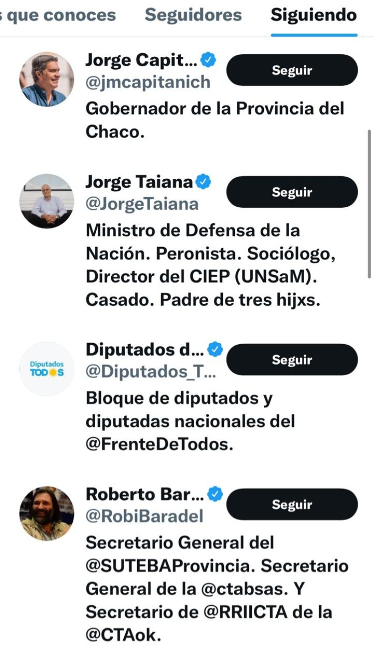 Quiénes son los 71 elegidos de Gildo Insfrán en Twitter