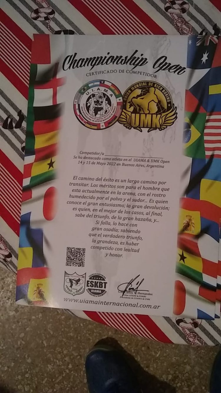 Destacada participación de formoseños en el Mundial de Kickboxing UMK
