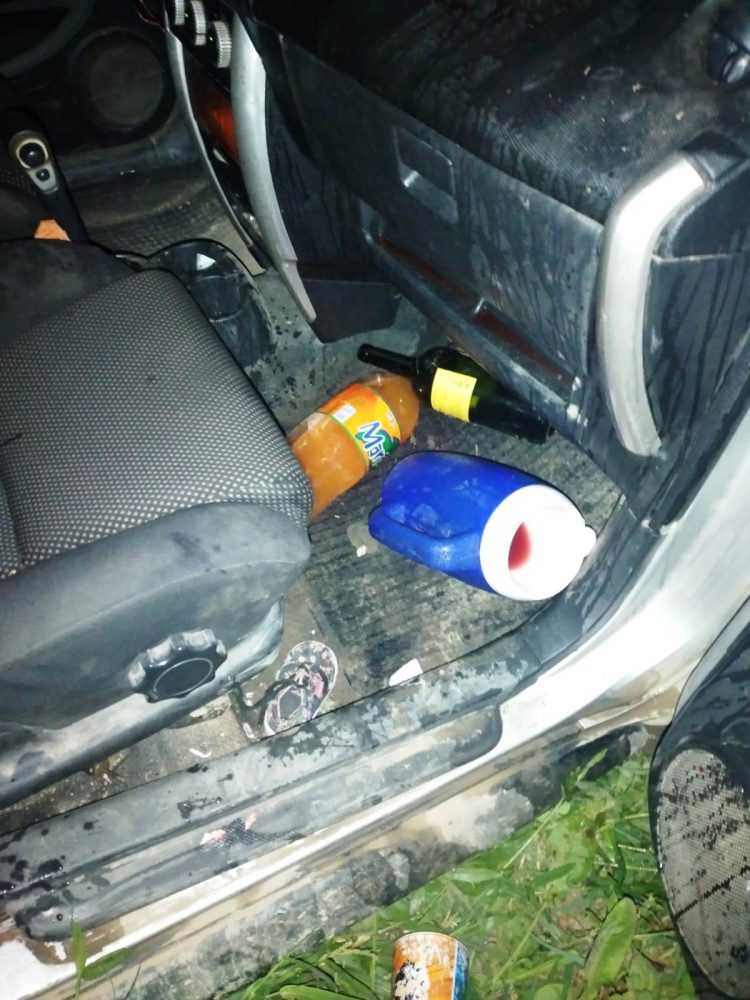 Automóvil paraguayo chocó con patrullero policial; un lesionado grave y un detenido