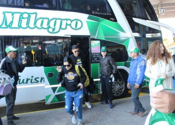 Paoltroni ayudó a que más de cien estudiantes vengan desde Córdoba por el día del padre