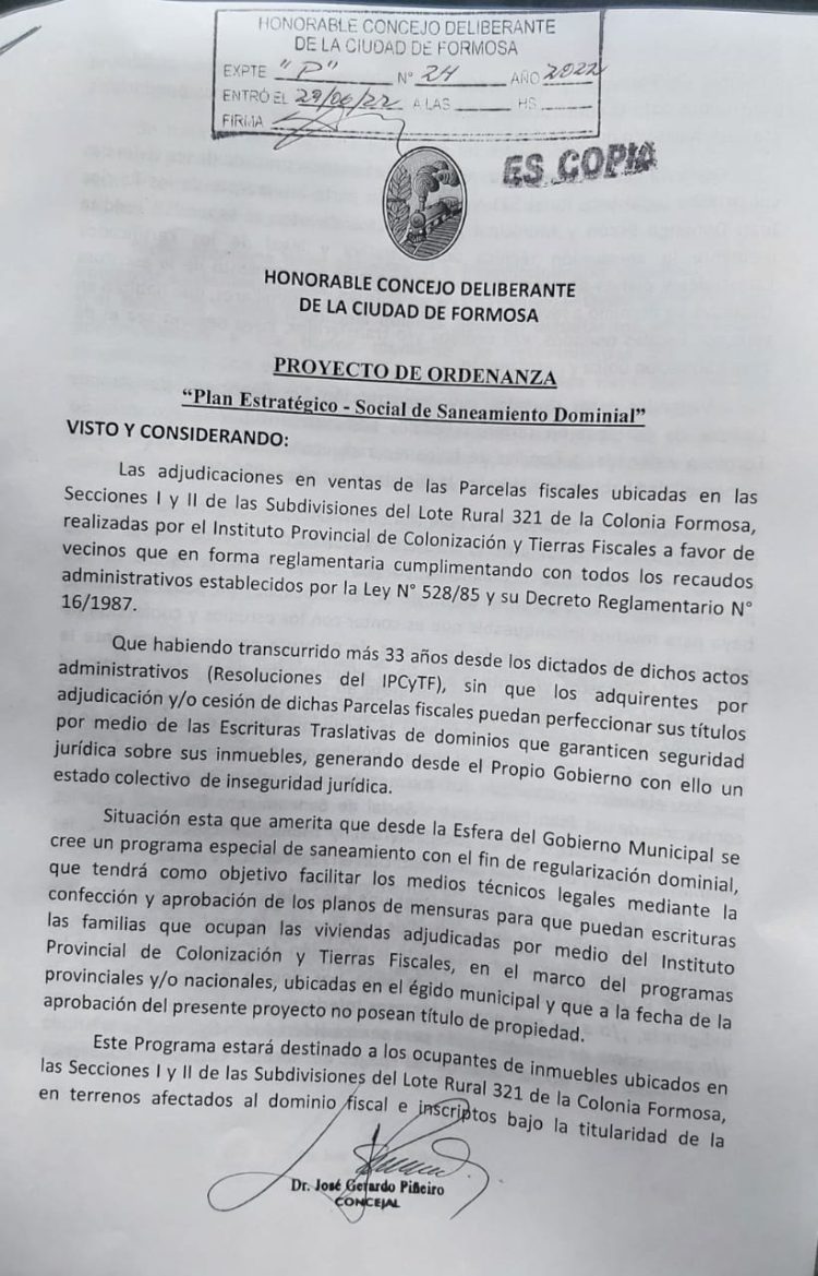 HCD: Piñeiro impulsa proyecto para regularizar la titularidad de inmuebles en dos barrios