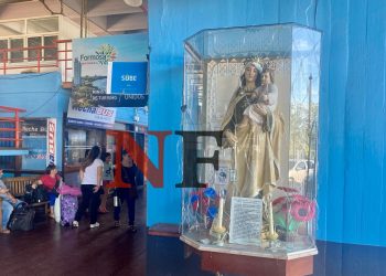 Robaron la ofrenda de los fieles a la Virgen de la Terminal de Ómnibus