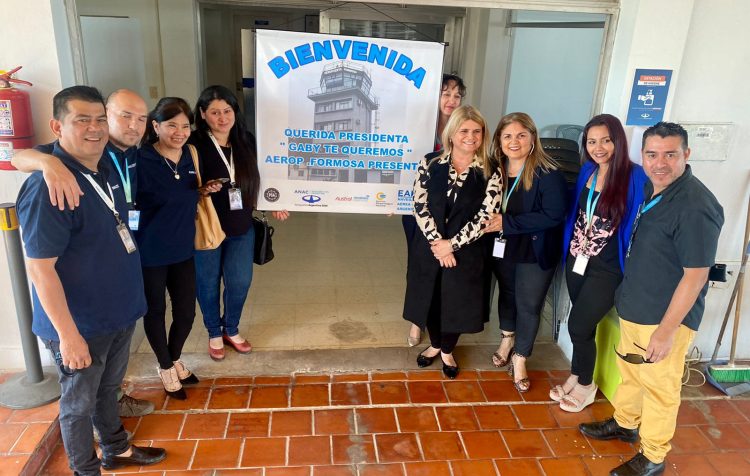 Presidenta de EANA visitó instalaciones del aeropuerto Formosa
