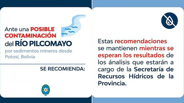 Recomiendan no bañarse, pescar ni consumir agua del río Pilcomayo tras el colapso de un dique en Bolivia