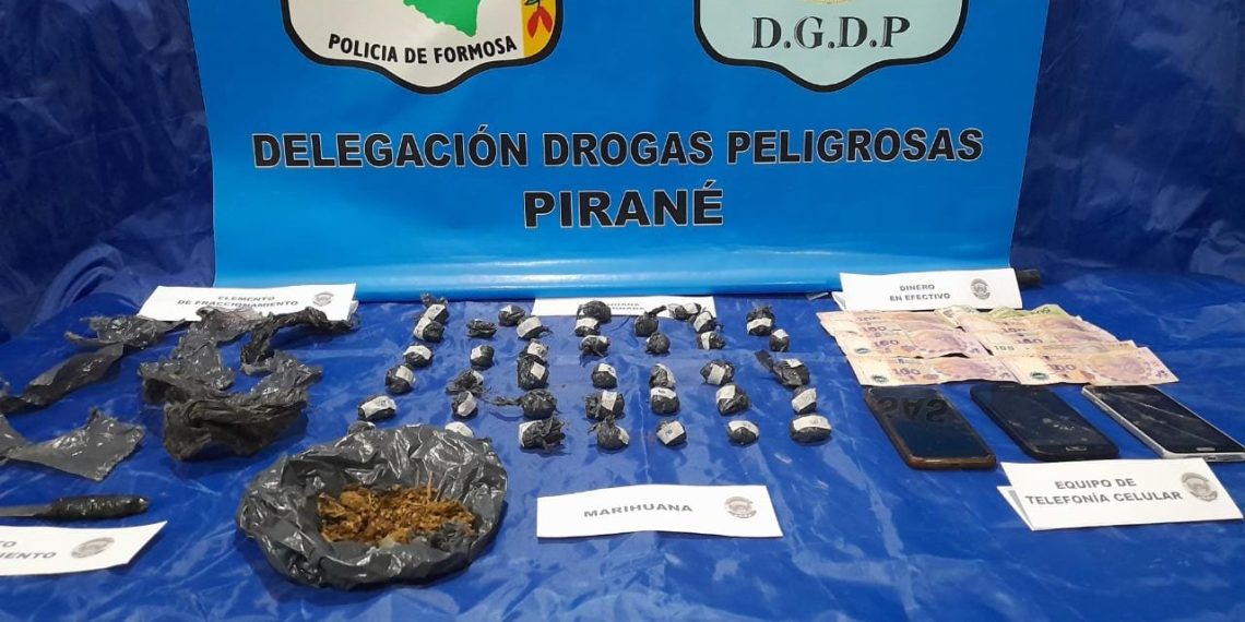 Una mujer dirigía un centro de distribución de droga en Pirané