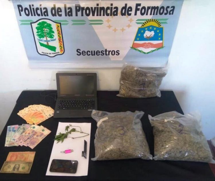 Secuestraron más de 9 mil dosis de marihuana y detuvieron a un hombre
