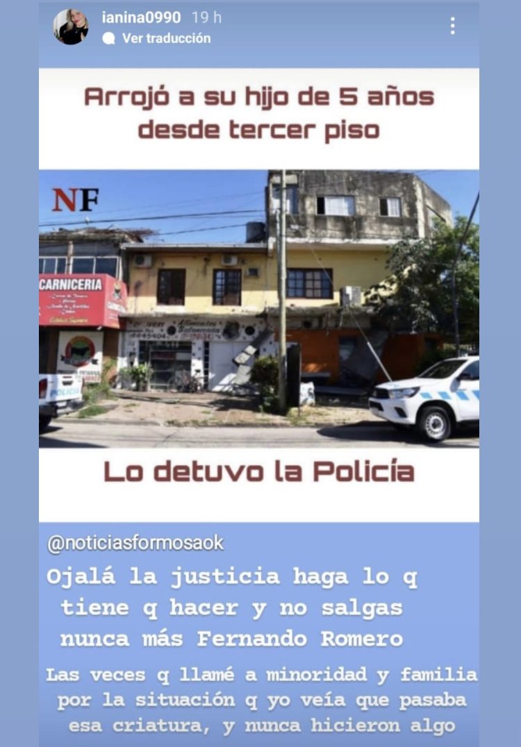 El niño de 5 años  que fue arrojado por su padre desde un tercer piso está grave y con asistencia respiratoria