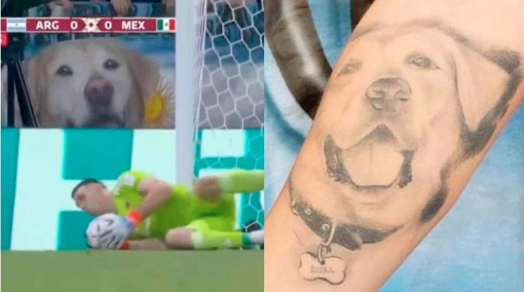 La historia del hincha que llevó la bandera argentina con su perro «Bubba» al Mundial de Qatar