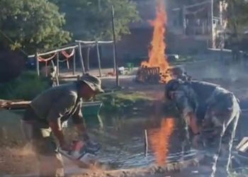 Con una manguera de 50 metros, pasaban combustible ilegal desde Clorinda al Paraguay