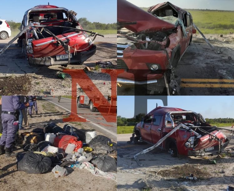 Volcó una camioneta en la ruta 11, falleció un niño de 6 años