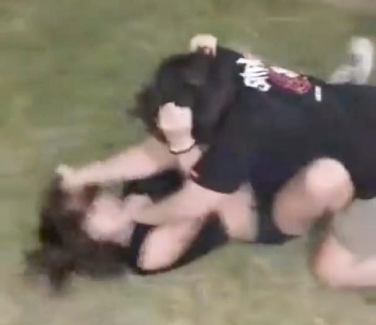 «Quién va a ganar», la pregunta en redes durante una pelea de adolescentes en la Costanera