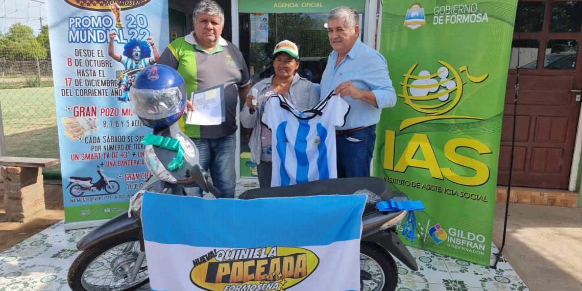 Entregaron el premio mayor de la “Promo  Mundial 2022” de la Quiniela Poceada Formoseña del IAS