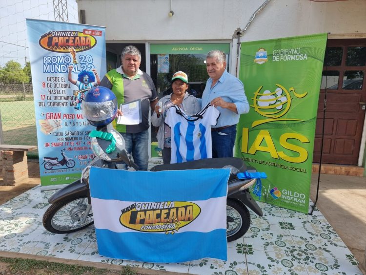 Entregaron el premio mayor de la “Promo  Mundial 2022” de la Quiniela Poceada Formoseña del IAS