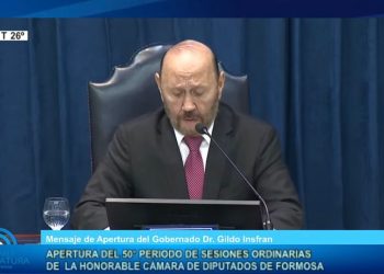 Con críticas a la justicia, Insfrán inaugura las sesiones en la Legislatura