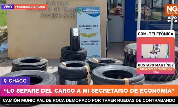 Despidieron al funcionario que ordenó la compra neumáticos de contrabando