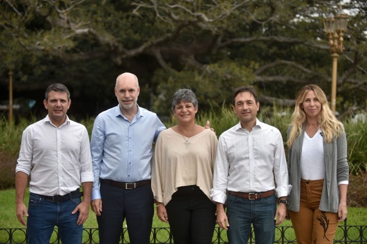 Rodríguez Larreta recibió a Gabriela Neme, Enrique Ramírez y Adrián Bogado
