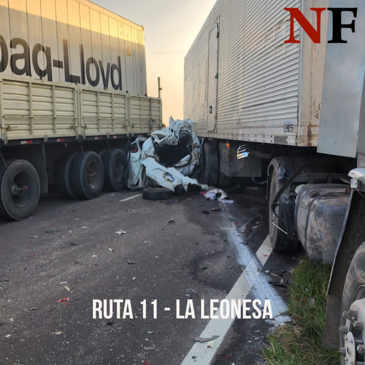 Terrible choque múltiple en la Ruta Nacional 11: dejó vehículos destrozados y personas en «estado de crisis» (video)