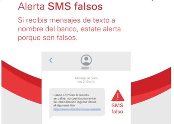 Banco Formosa alerta a sus clientes por SMS falsos