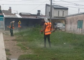 El municipio capitalino ejecutó tareas de mantenimiento en espacios públicos