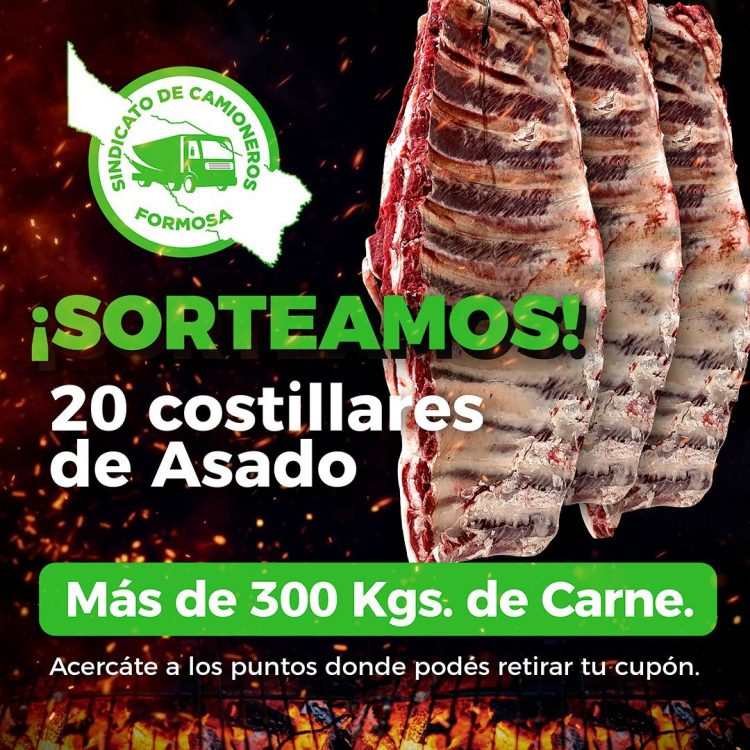 La familia de los camioneros sortea más de 300 kilos de asado
