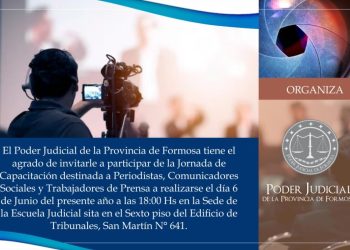 El Poder Judicial brindará una jornada de capacitación por el “Día del Periodista”