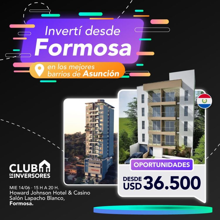 Ofertas inmobiliarias de Paraguay se presentan este miércoles en Formosa