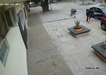 Insólito, robaron un cono del frente de un jardín de infantes
