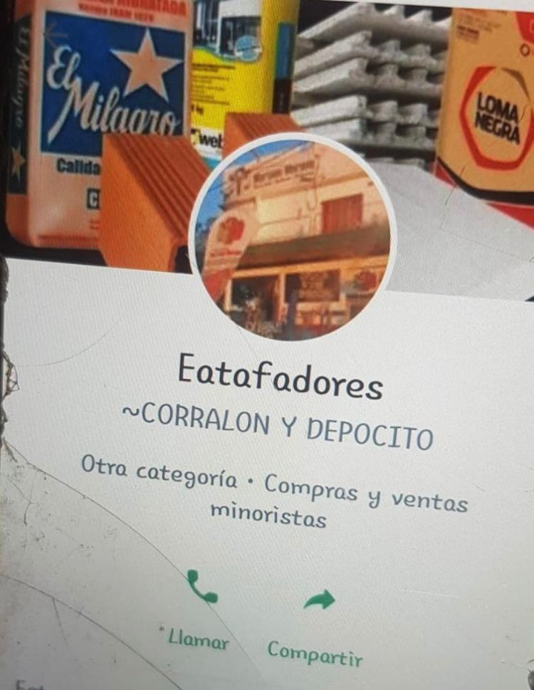 ALERTA: Estafa On-line utilizando el nombre de corralón Mariano Moreno