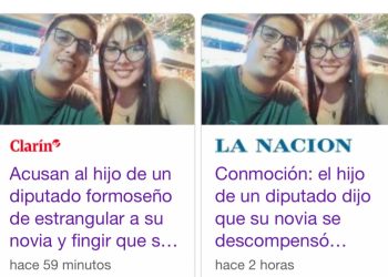 Hijo de un diputado dijo que su novia se descompensó por falta de aire, pero había sido estrangulada