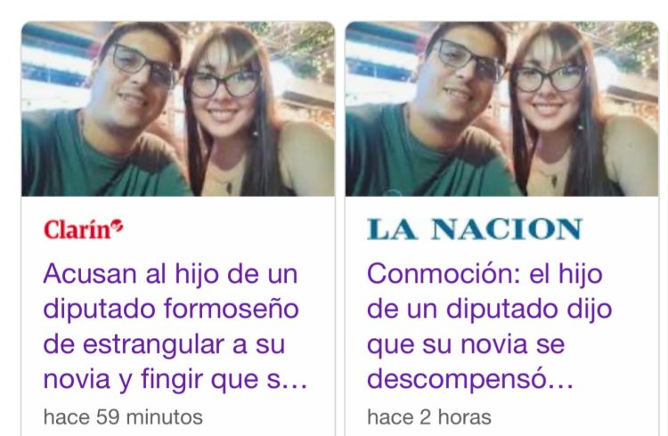 Hijo de un diputado dijo que su novia se descompensó por falta de aire, pero había sido estrangulada