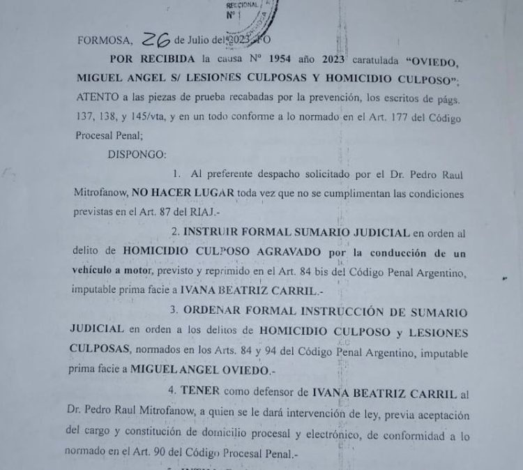 Imputaron a funcionaria municipal por el caso Lucía Fernández