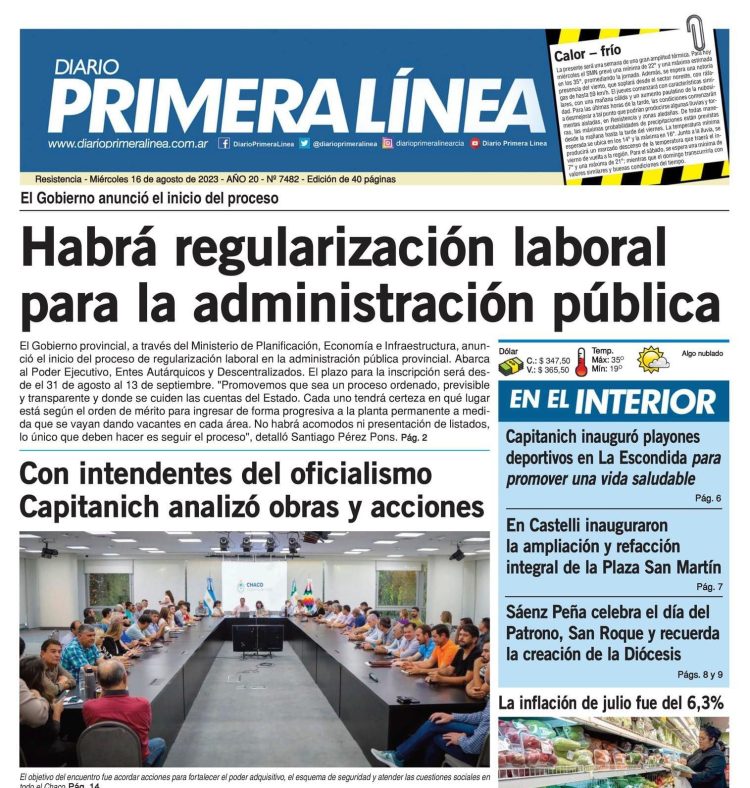 Chaco anunció inicio del proceso de pase a planta permanente para la administración pública