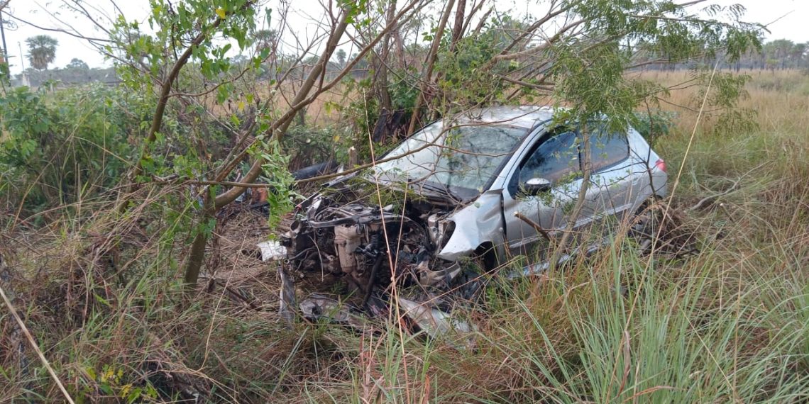 Despiste y choque en la ruta 11 cerca de Cañada 12